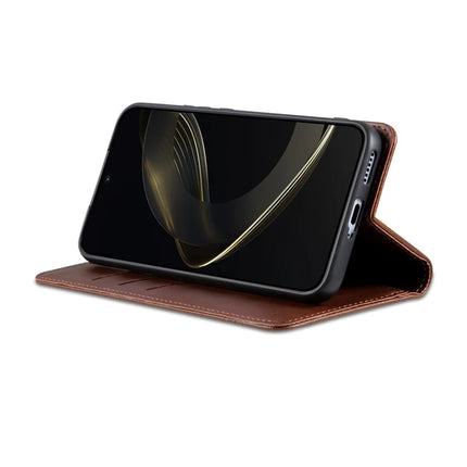 AZNS For Oppo Reno13 Pro 5G Case Cowhide Texture PU Leather Wallet Phone Cover