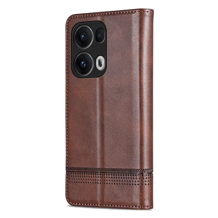AZNS For Oppo Reno13 Pro 5G Case Cowhide Texture PU Leather Wallet Phone Cover