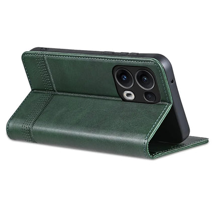 AZNS For Oppo Reno13 Pro 5G Case Cowhide Texture PU Leather Wallet Phone Cover