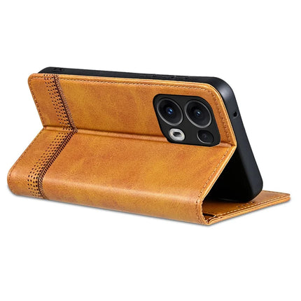 AZNS For Oppo Reno13 Pro 5G Case Cowhide Texture PU Leather Wallet Phone Cover