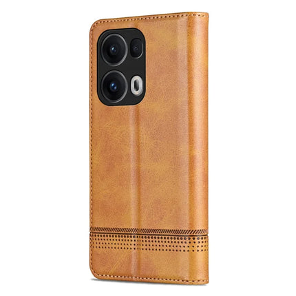 AZNS For Oppo Reno13 Pro 5G Case Cowhide Texture PU Leather Wallet Phone Cover
