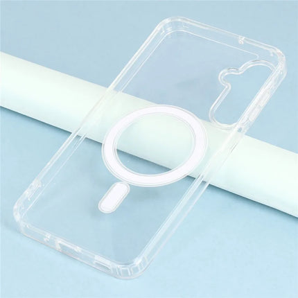 For Samsung Galaxy A36 5G Case Compatible with MagSafe TPU + Acrylic Clear Phone Cover