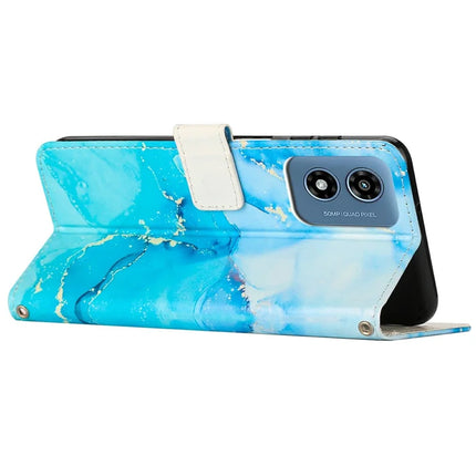 Stand Case for Motorola Moto G04s 4G / G04 4G / G24 4G / E14 4G Marble Pattern PU Leather Wallet Phone Cover