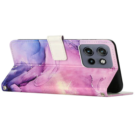 Stand Case for Motorola Moto S50 5G / Edge 50 Neo 5G / ThinkPhone 25 5G Marble Pattern PU Leather Wallet Phone Cover