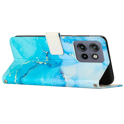 Stand Case for Motorola Moto S50 5G / Edge 50 Neo 5G / ThinkPhone 25 5G Marble Pattern PU Leather Wallet Phone Cover