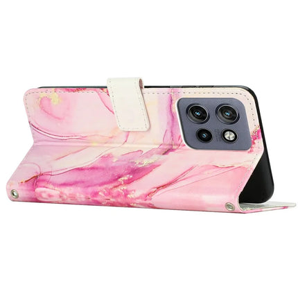 Stand Case for Motorola Moto S50 5G / Edge 50 Neo 5G / ThinkPhone 25 5G Marble Pattern PU Leather Wallet Phone Cover