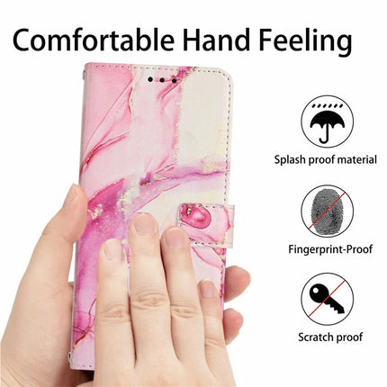 Stand Case for Motorola Moto S50 5G / Edge 50 Neo 5G / ThinkPhone 25 5G Marble Pattern PU Leather Wallet Phone Cover