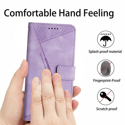 For Honor 300 Case Handbag Imprinted Triangle Leather Phone Cover