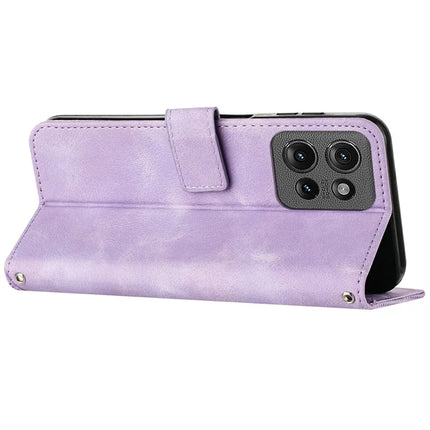Leather Case for Motorola Moto G Power (2025) / G Play (2025) 4G Phone Cover Imprinted Triangle