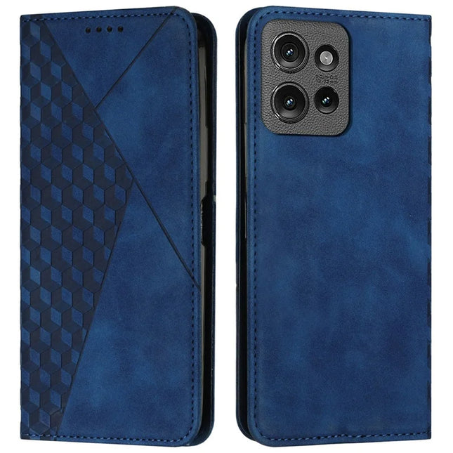 Leather Case for Motorola Moto G Power (2025) / G Play (2025) 4G Wallet Phone Cover Pattern Imprinted - Sapphire