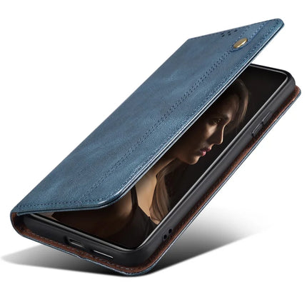 For Samsung Galaxy A21s Case Crazy Horse Texture Waxy Leather Wallet Stand Phone Cover