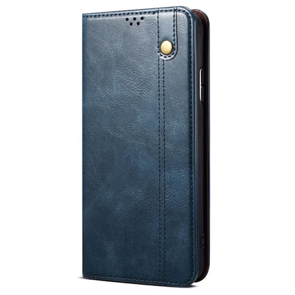 For Samsung Galaxy A21s Case Crazy Horse Texture Waxy Leather Wallet Stand Phone Cover