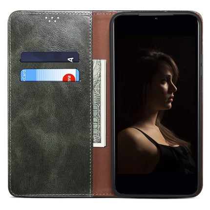 For Samsung Galaxy A51 5G Case Crazy Horse Texture Waxy Leather Wallet Stand Phone Cover