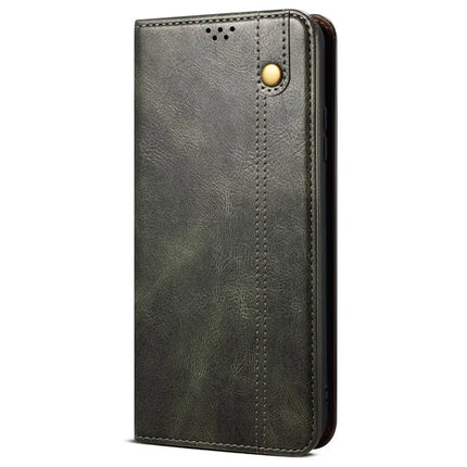 For Samsung Galaxy A51 5G Case Crazy Horse Texture Waxy Leather Wallet Stand Phone Cover