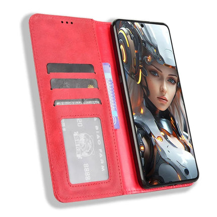 For Cubot Max 5 Leather Case Wallet Stand Retro Texture Phone Cover