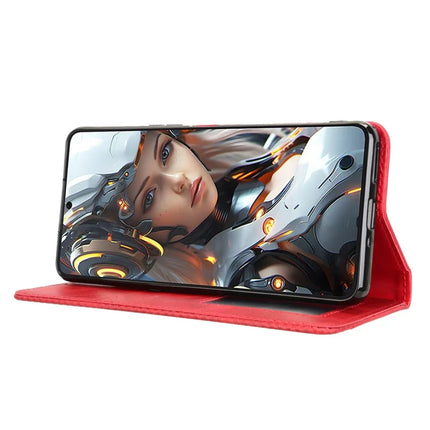 For Cubot Max 5 Leather Case Wallet Stand Retro Texture Phone Cover
