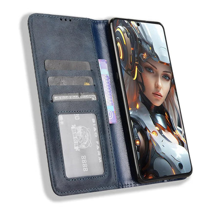 For Cubot Max 5 Leather Case Wallet Stand Retro Texture Phone Cover
