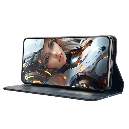For Cubot Max 5 Leather Case Wallet Stand Retro Texture Phone Cover