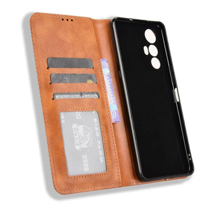 For Cubot Max 5 Leather Case Wallet Stand Retro Texture Phone Cover