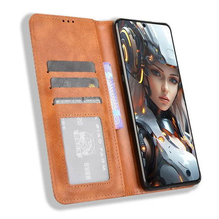For Cubot Max 5 Leather Case Wallet Stand Retro Texture Phone Cover