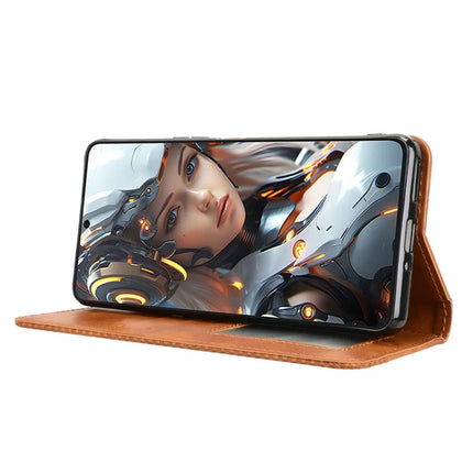 For Cubot Max 5 Leather Case Wallet Stand Retro Texture Phone Cover