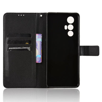 For Cubot Max 5 Case PU Leather Diamond Texture Wallet Phone Cover