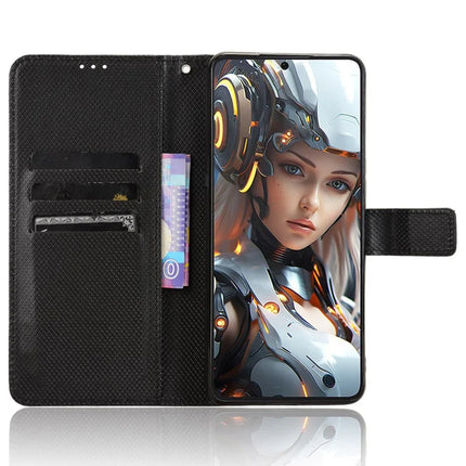 For Cubot Max 5 Case PU Leather Diamond Texture Wallet Phone Cover