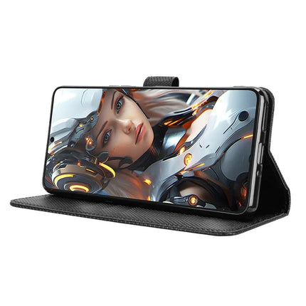 For Cubot Max 5 Case PU Leather Diamond Texture Wallet Phone Cover
