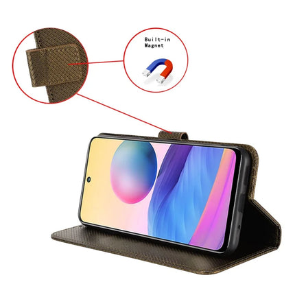 For Cubot Max 5 Case PU Leather Diamond Texture Wallet Phone Cover