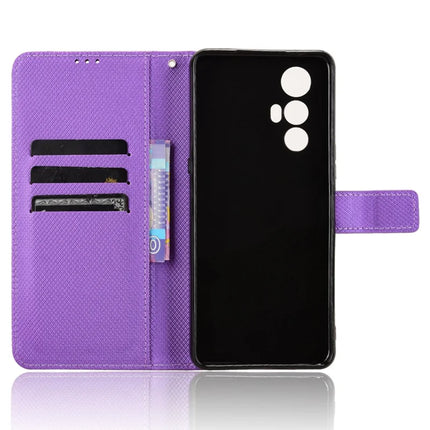 For Cubot Max 5 Case PU Leather Diamond Texture Wallet Phone Cover