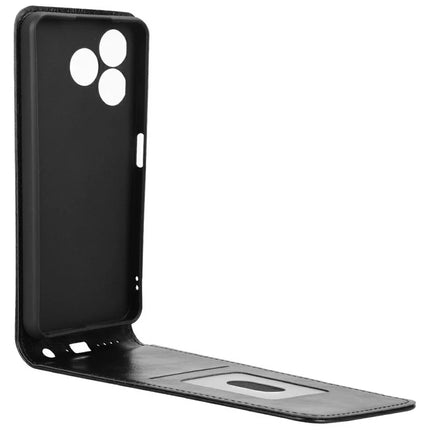 Leather Case For Blackview Wave 8  /  Wave 8C  /  Oscal Flat 2 Magnetic Vertical Flip Phone Cover with Card Slot