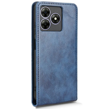Leather Case For Blackview Wave 8  /  Wave 8C  /  Oscal Flat 2 Magnetic Vertical Flip Phone Cover with Card Slot