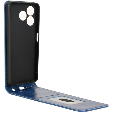 Leather Case For Blackview Wave 8  /  Wave 8C  /  Oscal Flat 2 Magnetic Vertical Flip Phone Cover with Card Slot