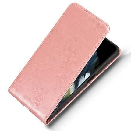 Leather Case For Blackview Wave 8  /  Wave 8C  /  Oscal Flat 2 Magnetic Vertical Flip Phone Cover with Card Slot