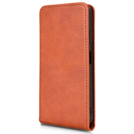 Leather Case For Blackview Wave 8  /  Wave 8C  /  Oscal Flat 2 Magnetic Vertical Flip Phone Cover with Card Slot
