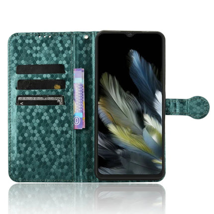 PU Leather Case For Blackview Wave 8  /  Wave 8C  /  Oscal Flat 2 Wallet Dot Pattern Imprint Phone Cover
