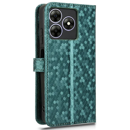 PU Leather Case For Blackview Wave 8  /  Wave 8C  /  Oscal Flat 2 Wallet Dot Pattern Imprint Phone Cover