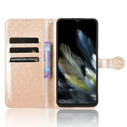PU Leather Case For Blackview Wave 8  /  Wave 8C  /  Oscal Flat 2 Wallet Dot Pattern Imprint Phone Cover