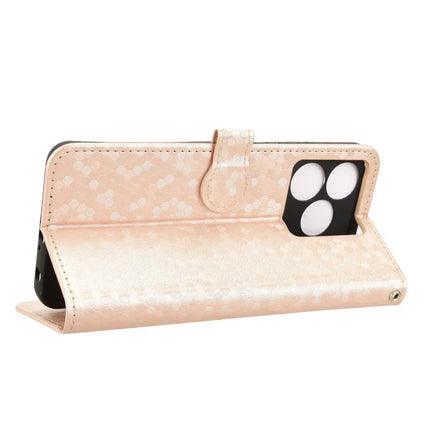 PU Leather Case For Blackview Wave 8  /  Wave 8C  /  Oscal Flat 2 Wallet Dot Pattern Imprint Phone Cover
