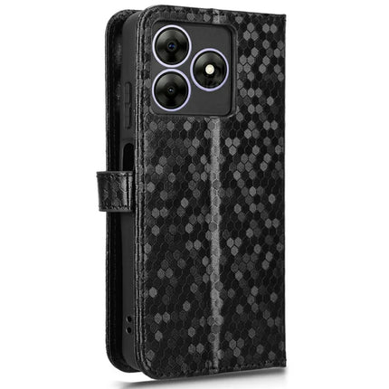 PU Leather Case For Blackview Wave 8  /  Wave 8C  /  Oscal Flat 2 Wallet Dot Pattern Imprint Phone Cover
