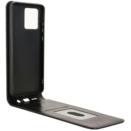 For Motorola Moto G84 5G Case with Card Slot Magnetic Vertical Flip Leather Phone Cover