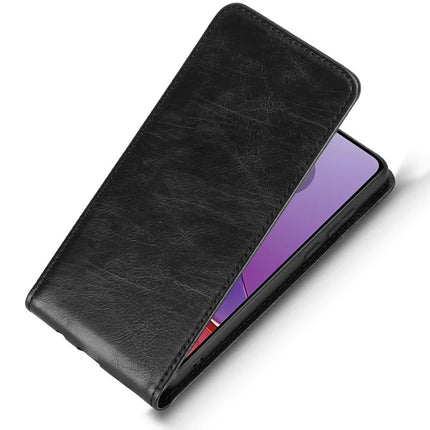 For Motorola Moto G84 5G Case with Card Slot Magnetic Vertical Flip Leather Phone Cover
