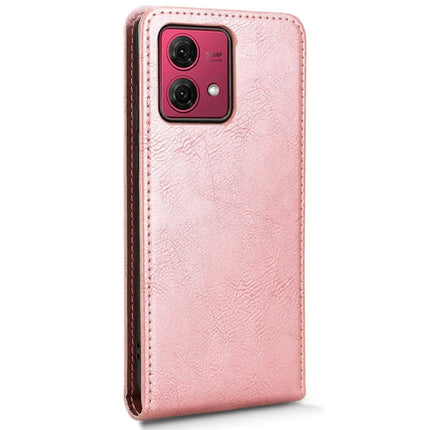 For Motorola Moto G84 5G Case with Card Slot Magnetic Vertical Flip Leather Phone Cover