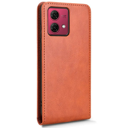 For Motorola Moto G84 5G Case with Card Slot Magnetic Vertical Flip Leather Phone Cover
