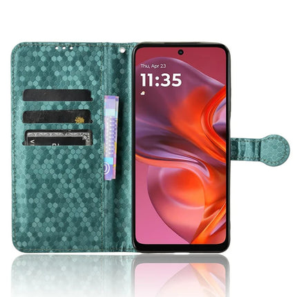 For Motorola Moto G05 4G  /  E15 4G Wallet Case Dot Pattern Imprint PU Leather Phone Cover