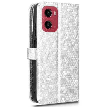 For Motorola Moto G05 4G  /  E15 4G Wallet Case Dot Pattern Imprint PU Leather Phone Cover