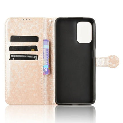 For Motorola Moto G05 4G  /  E15 4G Wallet Case Dot Pattern Imprint PU Leather Phone Cover