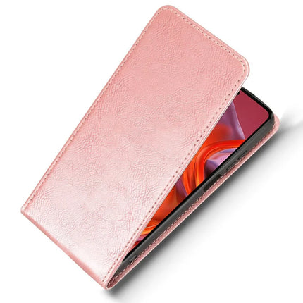 For Motorola Moto G05 4G  /  E15 4G Case with Card Slot Magnetic Vertical Flip Leather Phone Cover