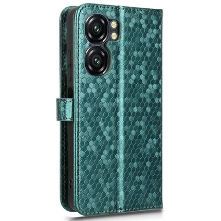 For Oukitel C58 Pro  /  C58 Wallet Case Dot Pattern Imprint PU Leather Phone Cover