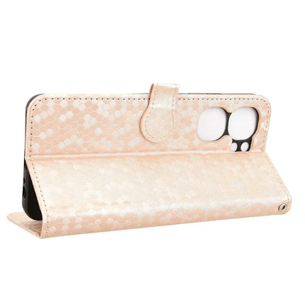 For Oukitel C58 Pro  /  C58 Wallet Case Dot Pattern Imprint PU Leather Phone Cover